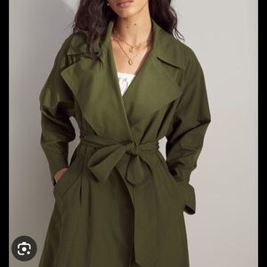 BEIGE Aritzia Wilfred Requiem Trench Coat
